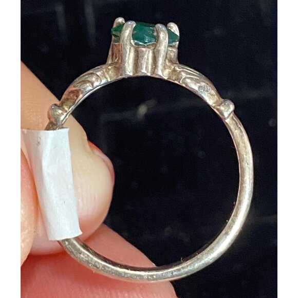 Ring Size 5.5 Sterling Silver 925 Women Tourmaline Semi-Precious Stone - Picture 3 of 8